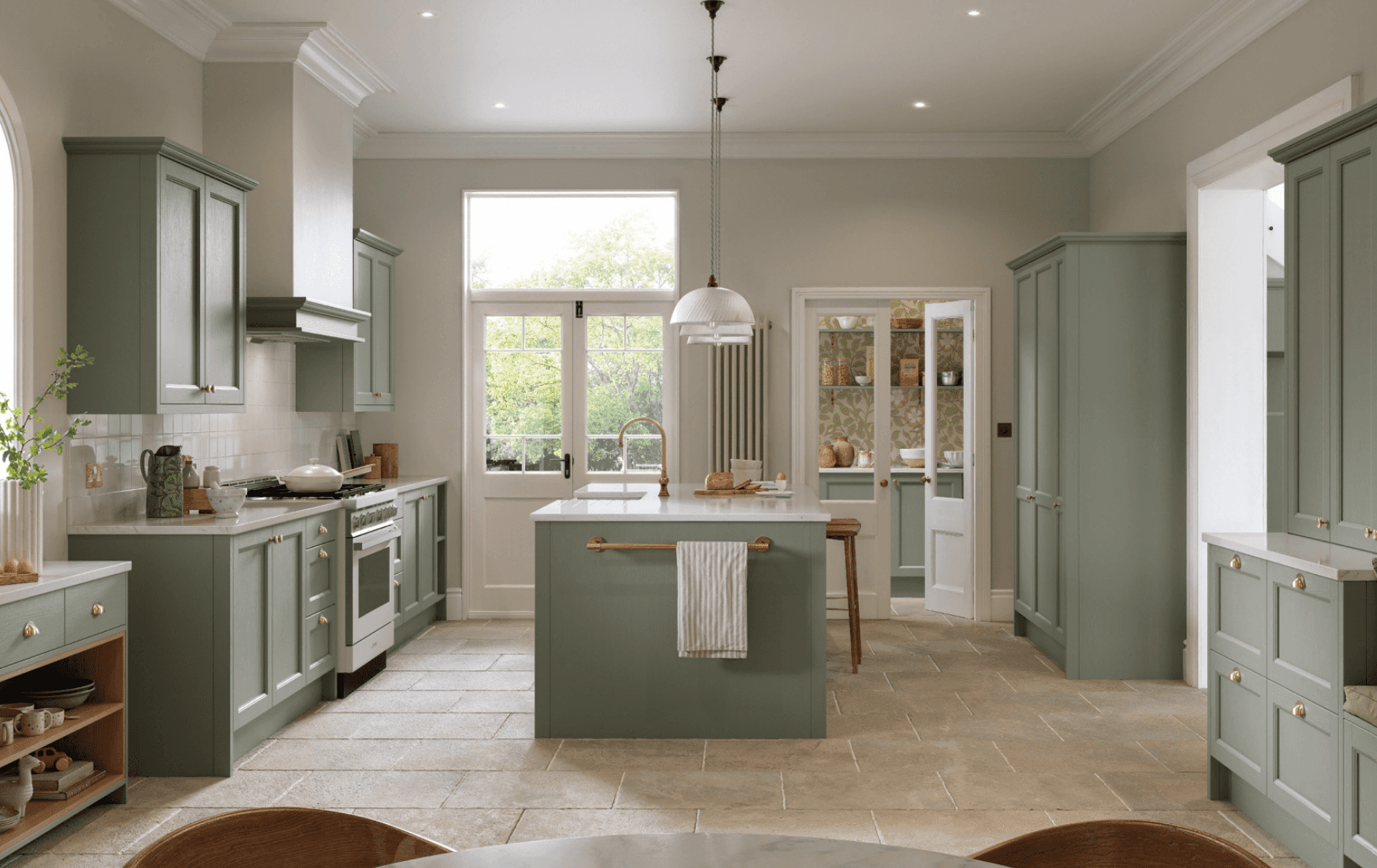 Traditional kitchen with range cooker