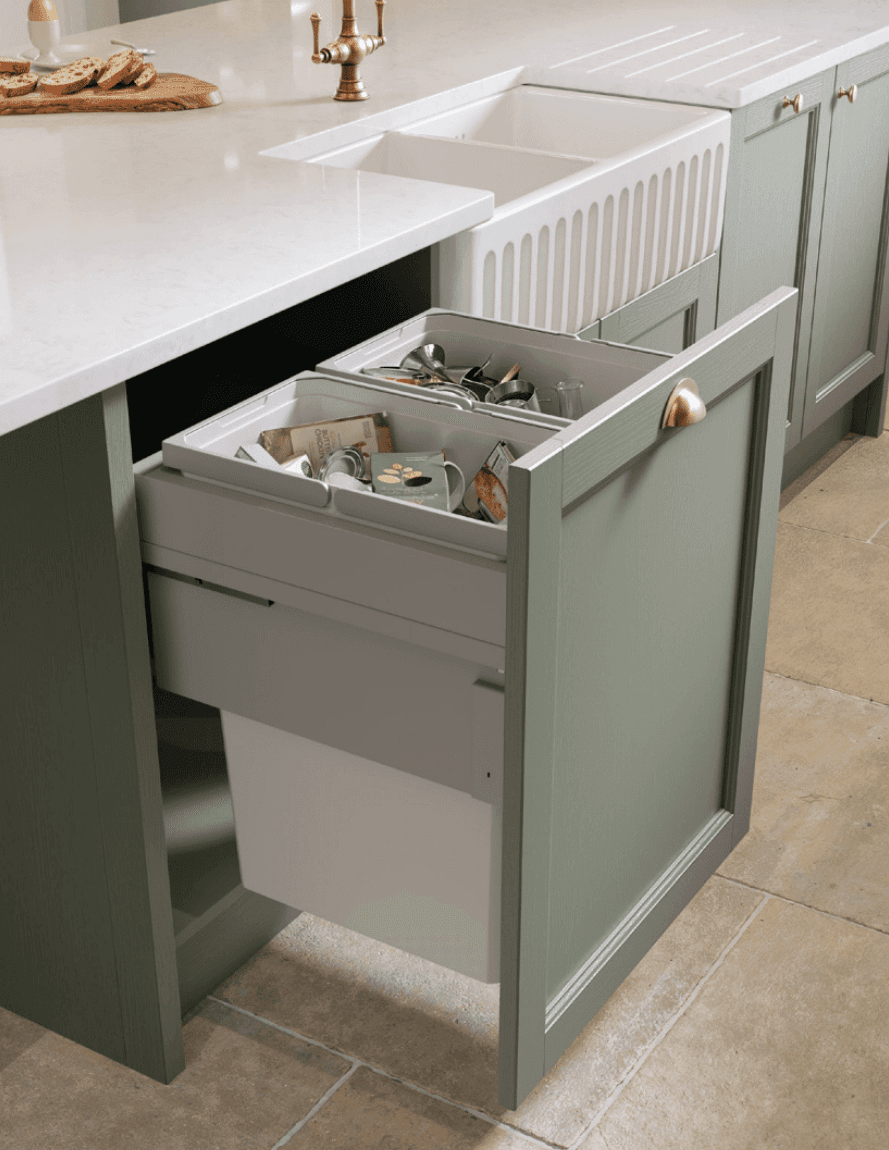 Modern kitchen with concealed storage